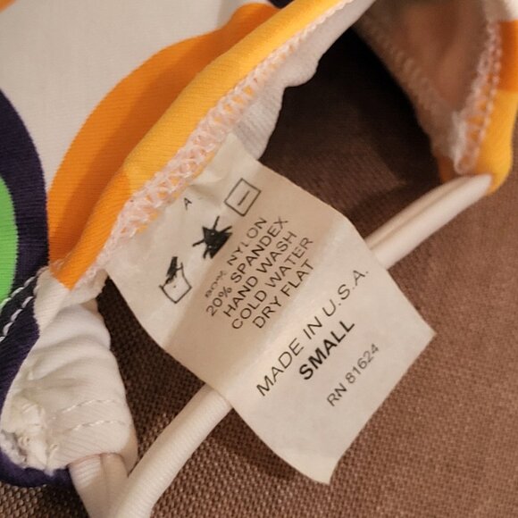 Chica Rica Triangle Bikini Top in Ozone Print - Picture 3 of 11